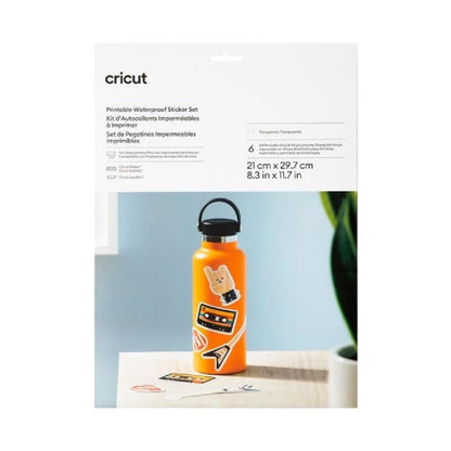 Set de autocolante imprimabile, rezistente la apă Cricut – A4 (6 buc.)
