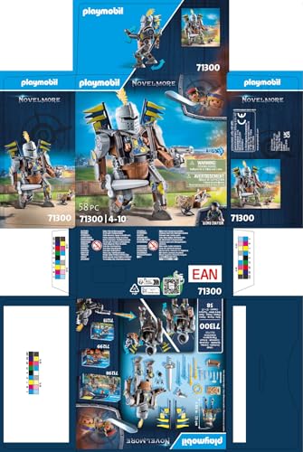 PLAYMOBIL Novelmore 71300 Robot de lupta Gizmo Crafton, 4+ ani