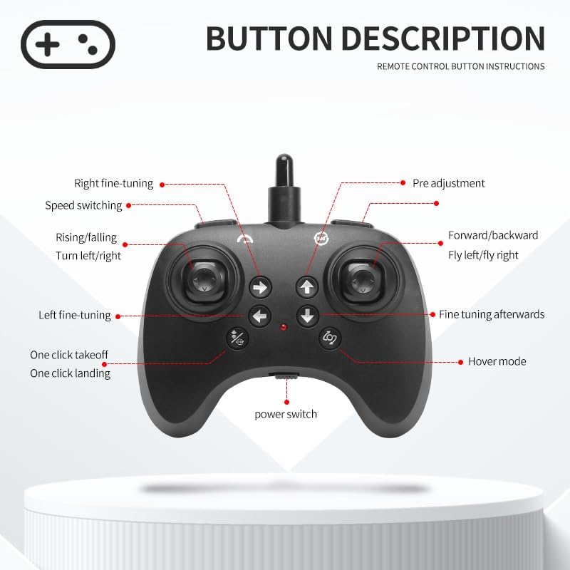 Pipihome Avion RC din Spumă 2.4 GHz, giroscop