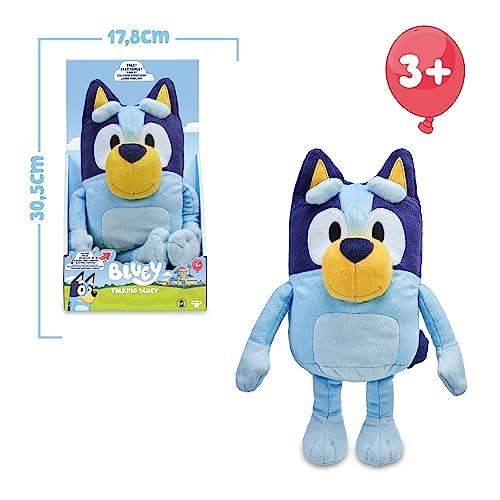 Bluey Jucarie de plus interactiva cu sunete, 25 cm, 3+ ani