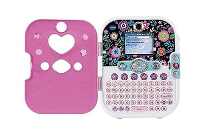 VTech KidiSecrets Selfie Music 2.0 - Jurnal interactiv pentru copii cu dual-camera, MP3, ecran color și tastatură, în limba italiană, cu baterii incluse.