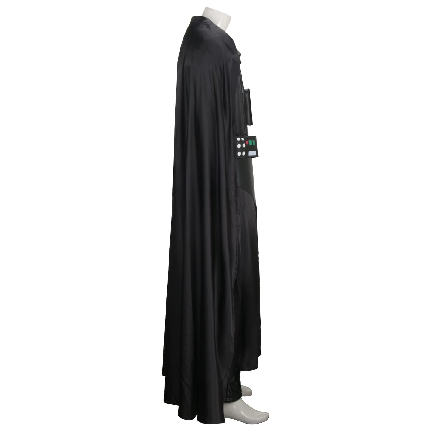 Costum de Darth Vader pentru bărbați, set complet cu capa deluxe, costum de Halloween, outfit cosplay (M)