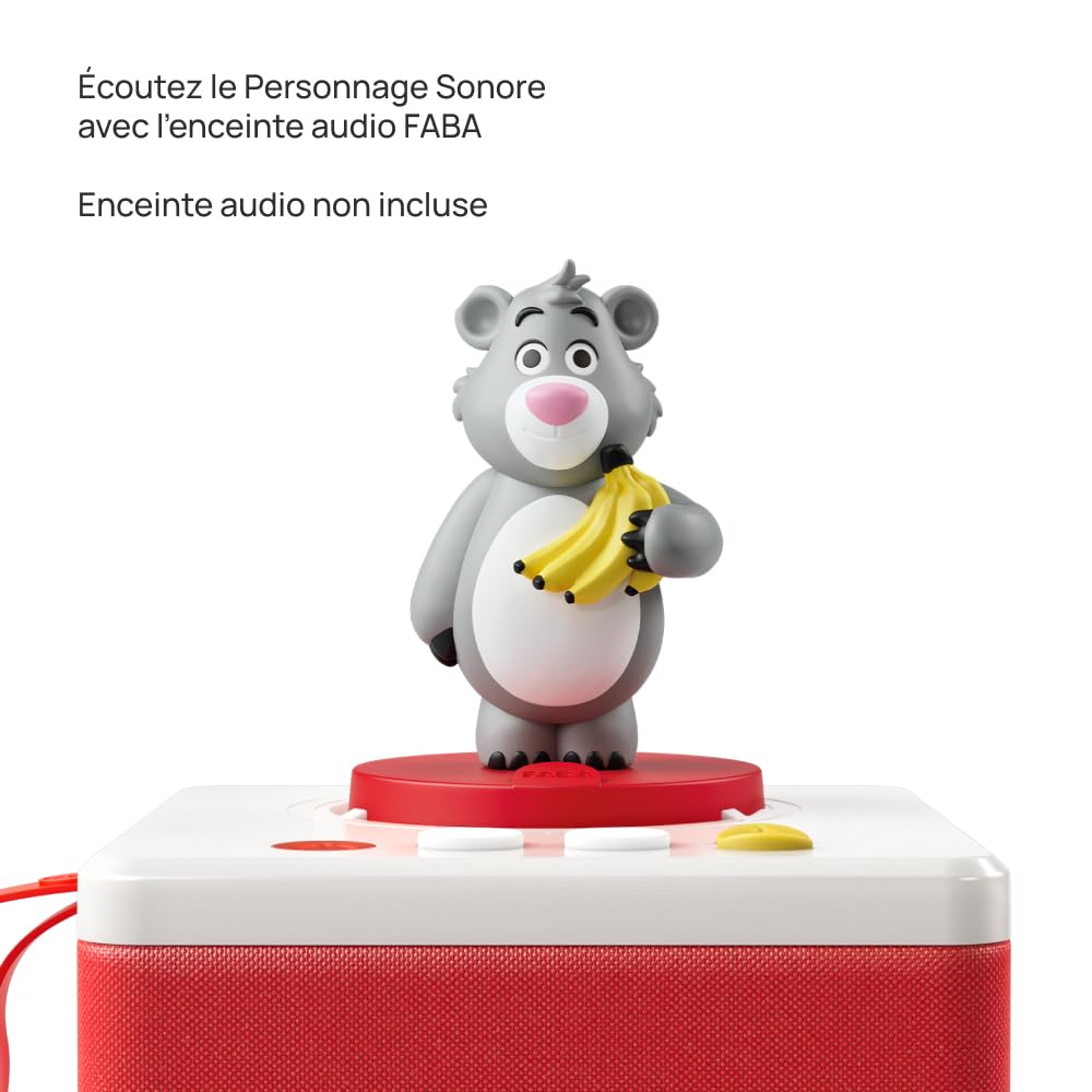 FABA Figurină sonoră Cartea Junglei și o altă poveste, 4+ ani (versiune franceză)