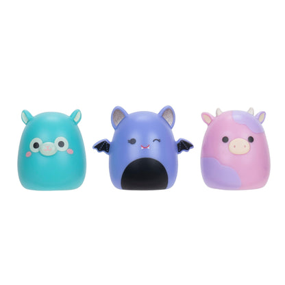 Squish-a-longs SQAL0037 Set de joacă portabil Party Pack cu 3 figurine Mini-Squish de 2,5 cm și 9 accesorii de mobilier pentru colecționat și schimbat de la Squishmallows de la 6 ani