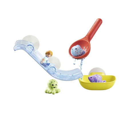 PLAYMOBIL 1.2.3 Aqua Set de joacă pentru baie cu animale marine plutitoare 1,5-4 ani