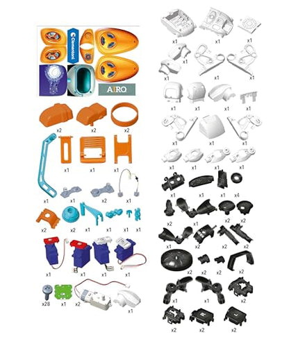 Clementoni Galileo AIRO - Robotul meu interactiv cu inteligență artificială - Antrenabil cu inteligență artificială, recunoaște gesturi și comenzi vocale - Jucărie robotică pentru copii de la 8 ani 59351