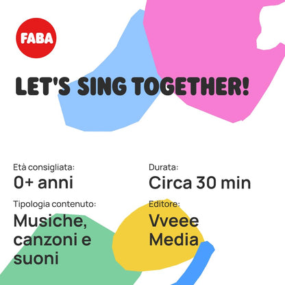FABA FFR34002 Figurină sonoră Cântece în engleză, 3+ ani