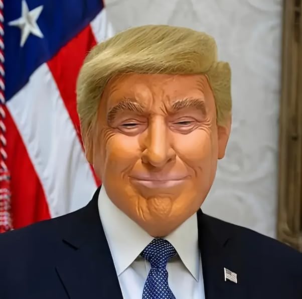 Mască latex Donald Trump, petrecere cosplay