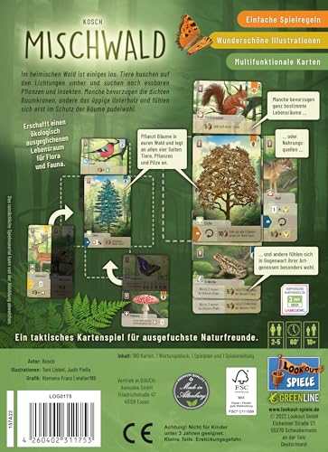 Lookout Mischwald Joc de Cărți, 2-5 jucători, 10+ ani