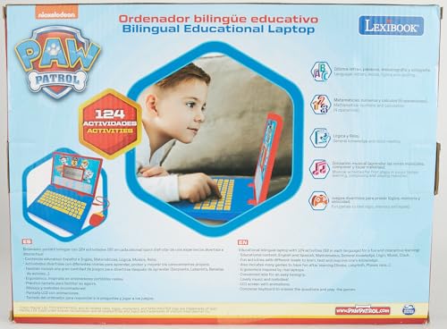 Lexibook Laptop Bilingv Paw Patrol, 124 activitati