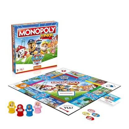 Winning Moves Monopoly Junior Paw Patrol, 5+ ani