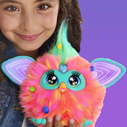 Jucarie interactiva Hasbro, Furby Pink, 15 accesorii, limba Spaniola, 6 ani
