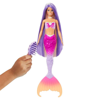Barbie Sirenă Malibu cu schimbare culoare la apă