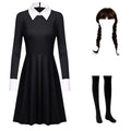 Yigoo Costum Halloween Gothic cu Perucha si Ciorapi