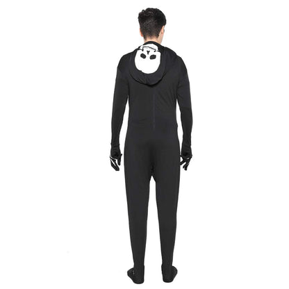 EraSpooky Halloween Body cu Schelet Luminos pentru Bărbați Costum Carnaval Fasching