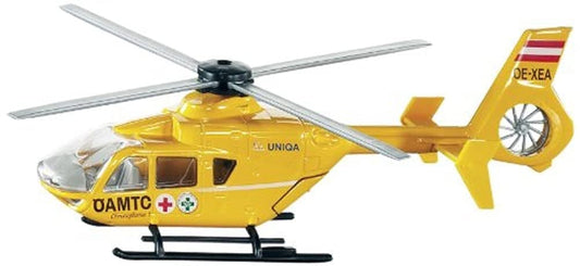 Siku 253903802 Set de joacă elicopter de salvare ÖAMTC 1:55 din metal și plastic galben cu rotoare mobile