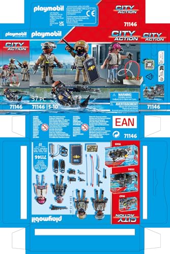 PLAYMOBIL City Action 71146 Forțele Speciale - Set de Figurine