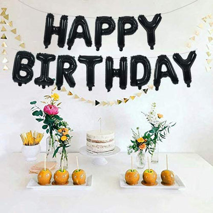 TONIFUL Baloane folie Happy Birthday, 13 litere, 16 inch