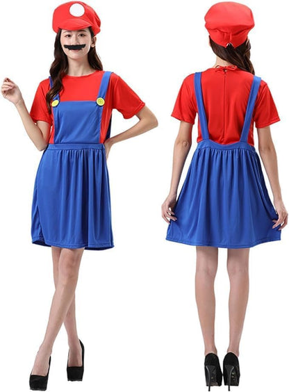 Shengruili Costum Luigi Mario Bros, pentru femei