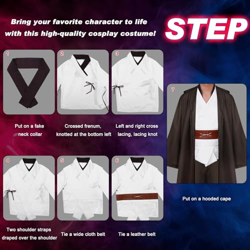 Angenster Costum Halloween Razboinic Sky Walker, 9 piese