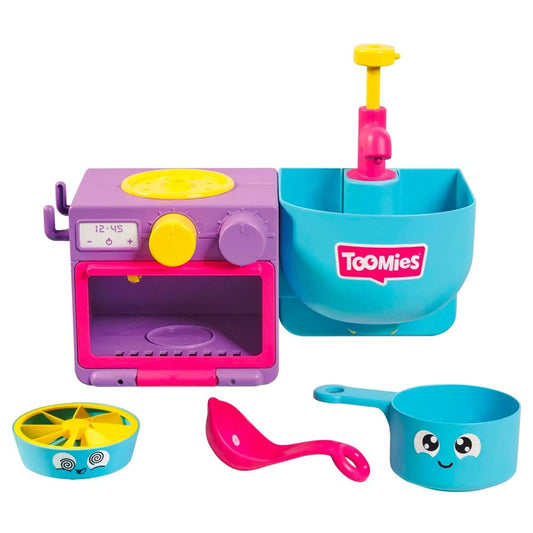 Toomies Bubble & Bake - Jucărie de baie pentru bebeluși, set 2 în 1, jucărie de apă pentru copii de la 18 luni