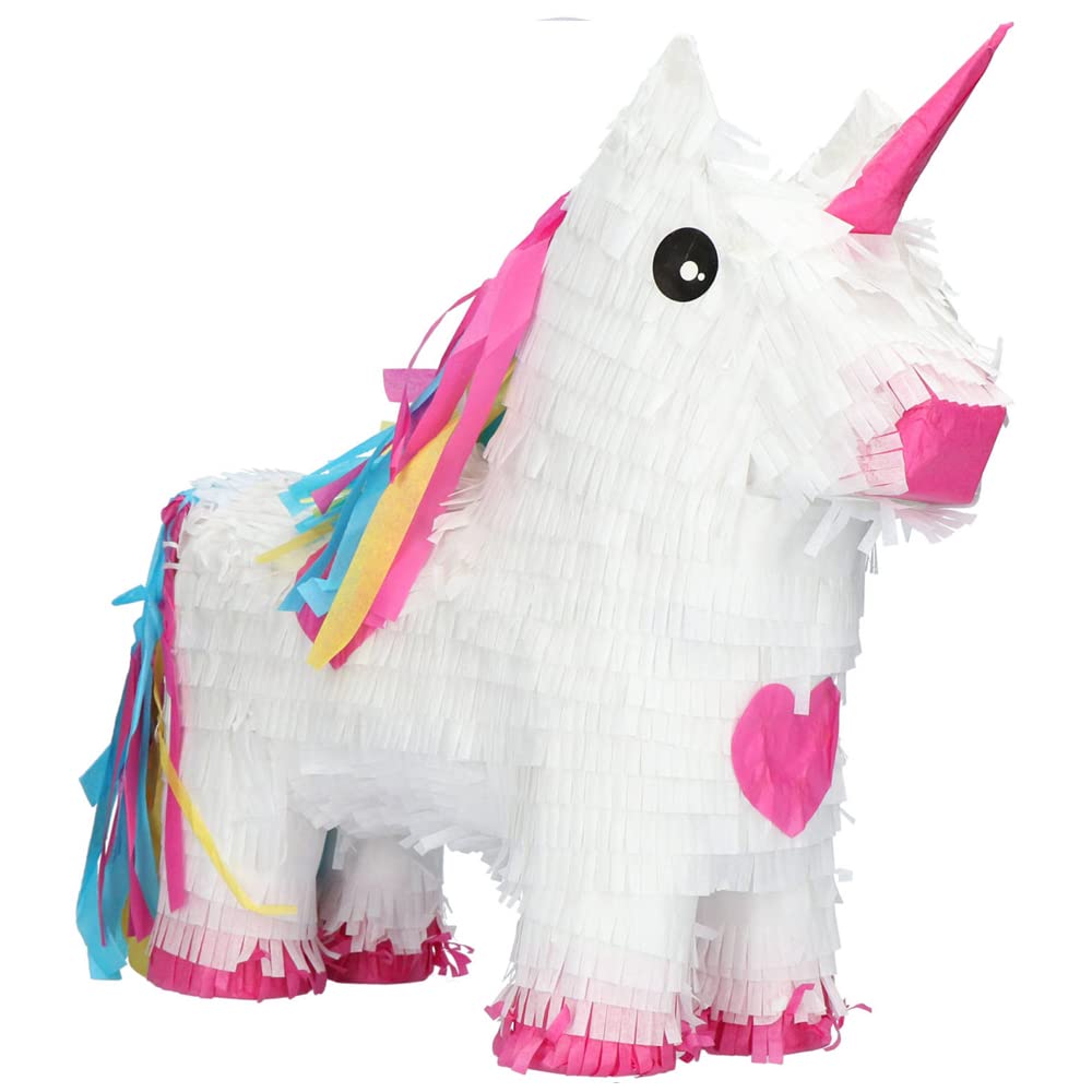 Folat Pinata Einhorn Regenbogen Set Pinata 35x35 cm