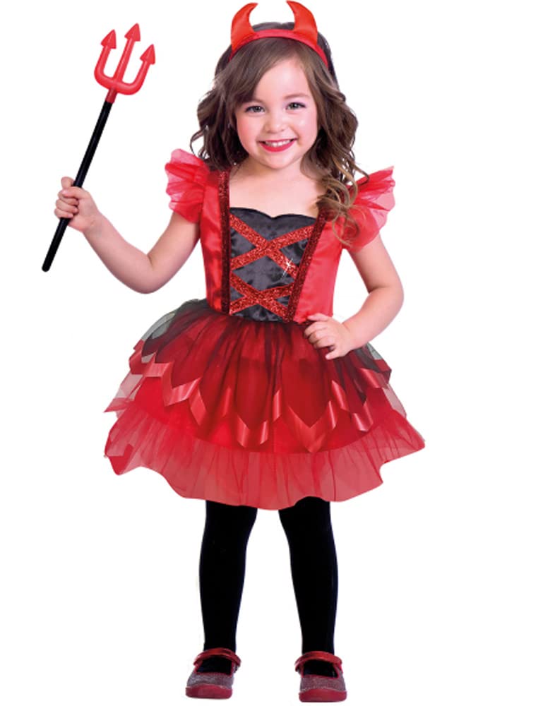 amscan Little Devil Costum pentru fete 2-3 ani