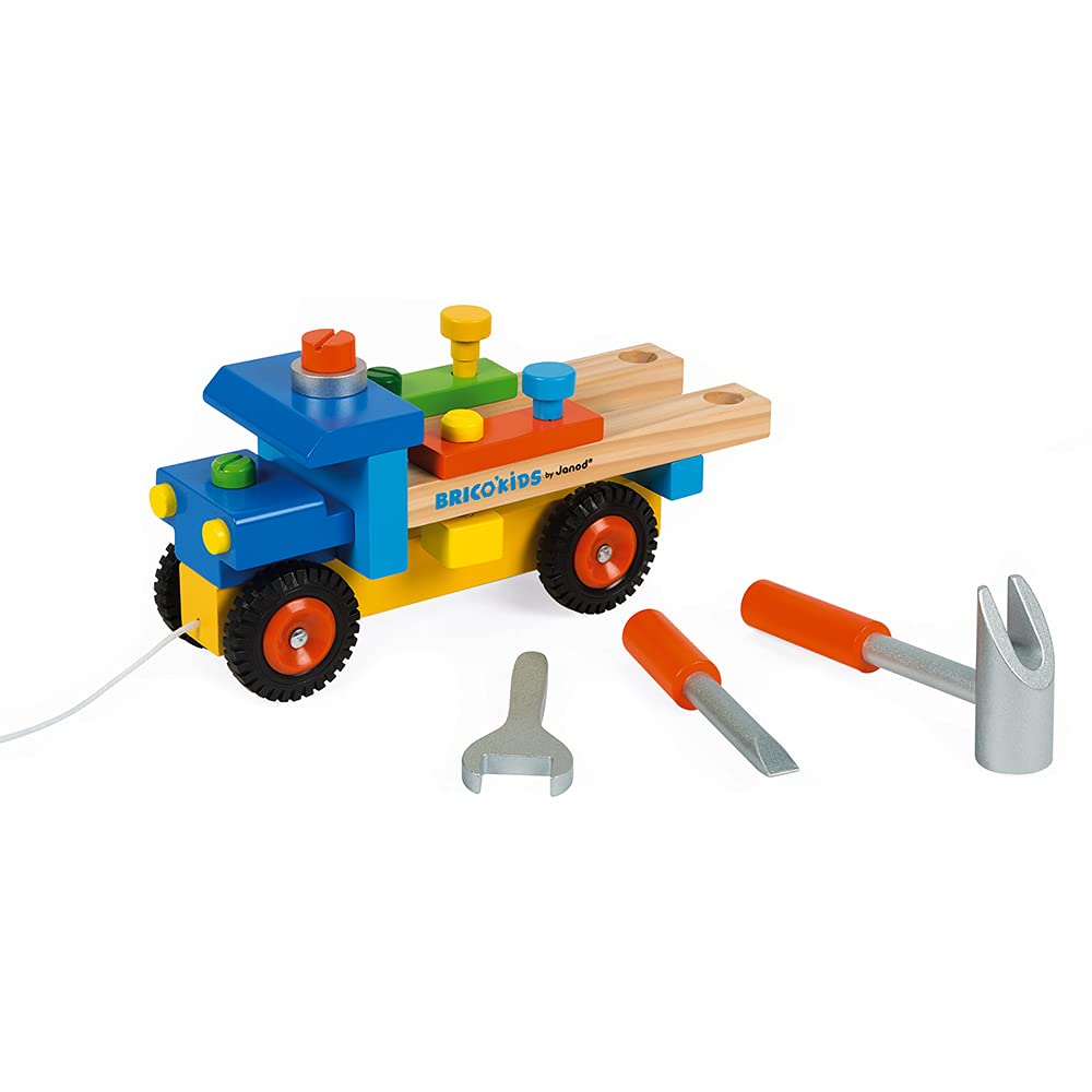 Janod J05022 Camion DIY Lemn 2-în-1, 2+ ani