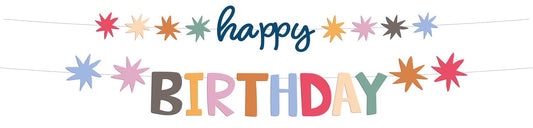Folat 26863 Ghirlanda Happy Birthday Starburst, 1,5m