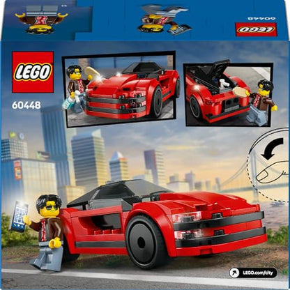 LEGO City 60448 Mașină Sport Roșie, 5+ ani