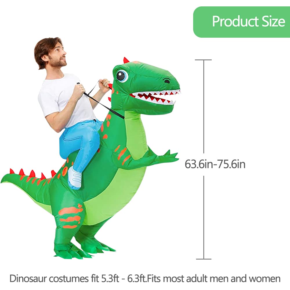 Leiruo Costum Dinozaur Gonflabil, adulti 160-190 cm
