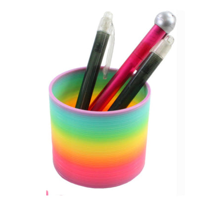 Jucărie spirală colorată cu arc în formă de curcubeu pentru 9 jucători