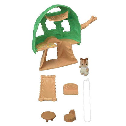 Familia Sylvanian 5318 Aventuri cu Bebeluși în Copac - Set de Joacă cu Casă de Păpuși