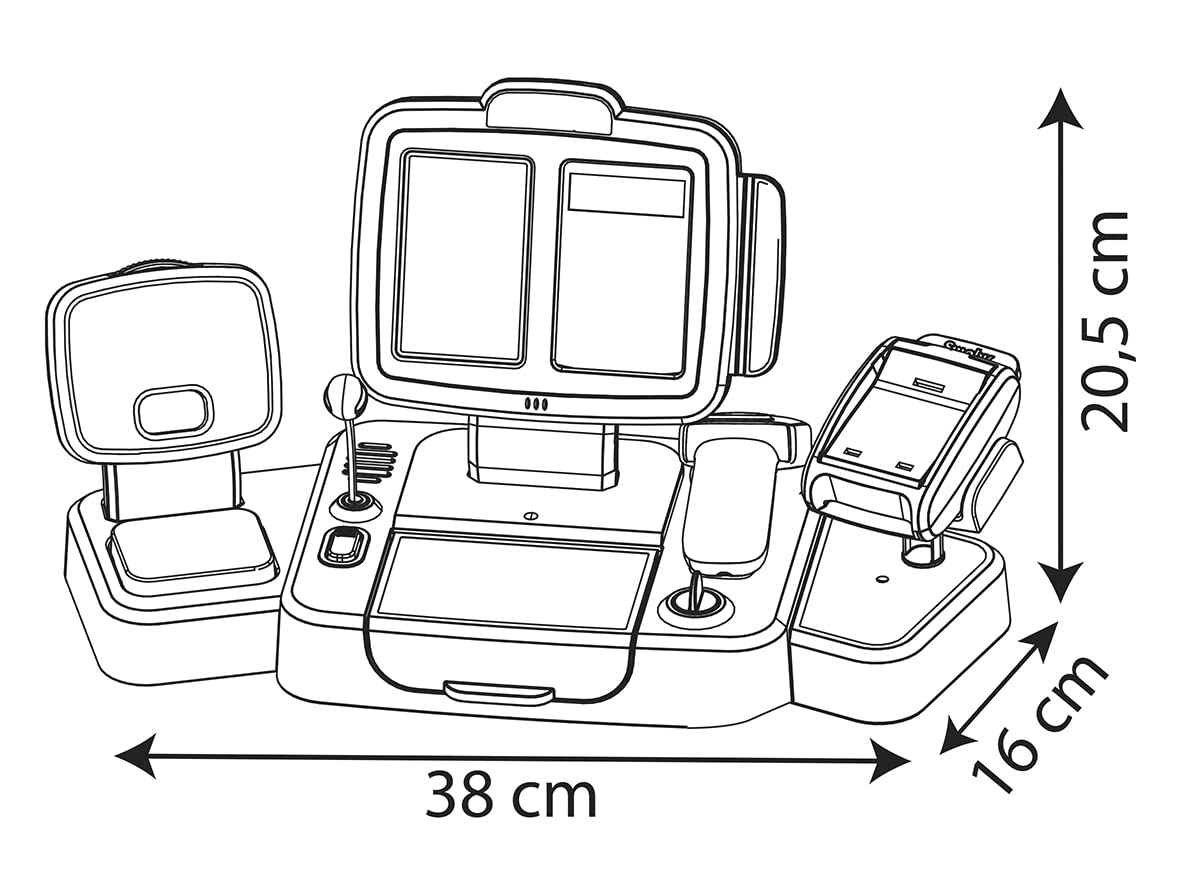 Smoby Casă de marcat electronică XL, 30 accesorii, 3+ ani