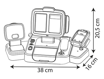 Smoby Casă de marcat electronică XL, 30 accesorii, 3+ ani