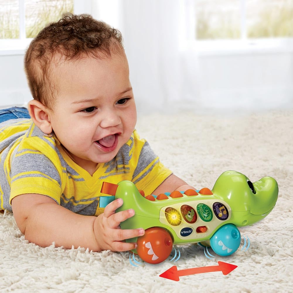 VTech Crocodil Roulant Jucărie Muzicală, 6+ luni (franceză)