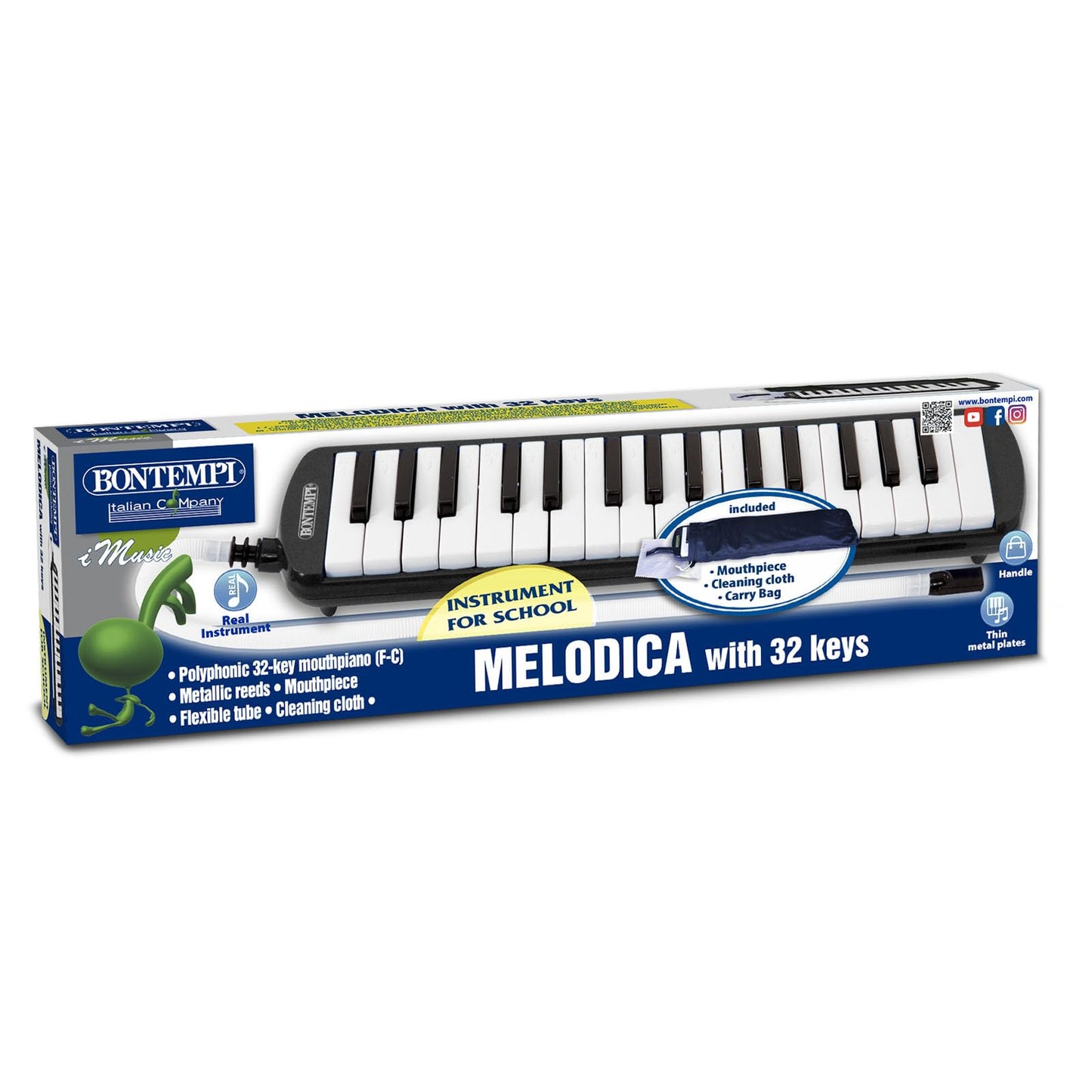 Bontempi 33 3250 Acordeon cu 32 clape și limbi metalice