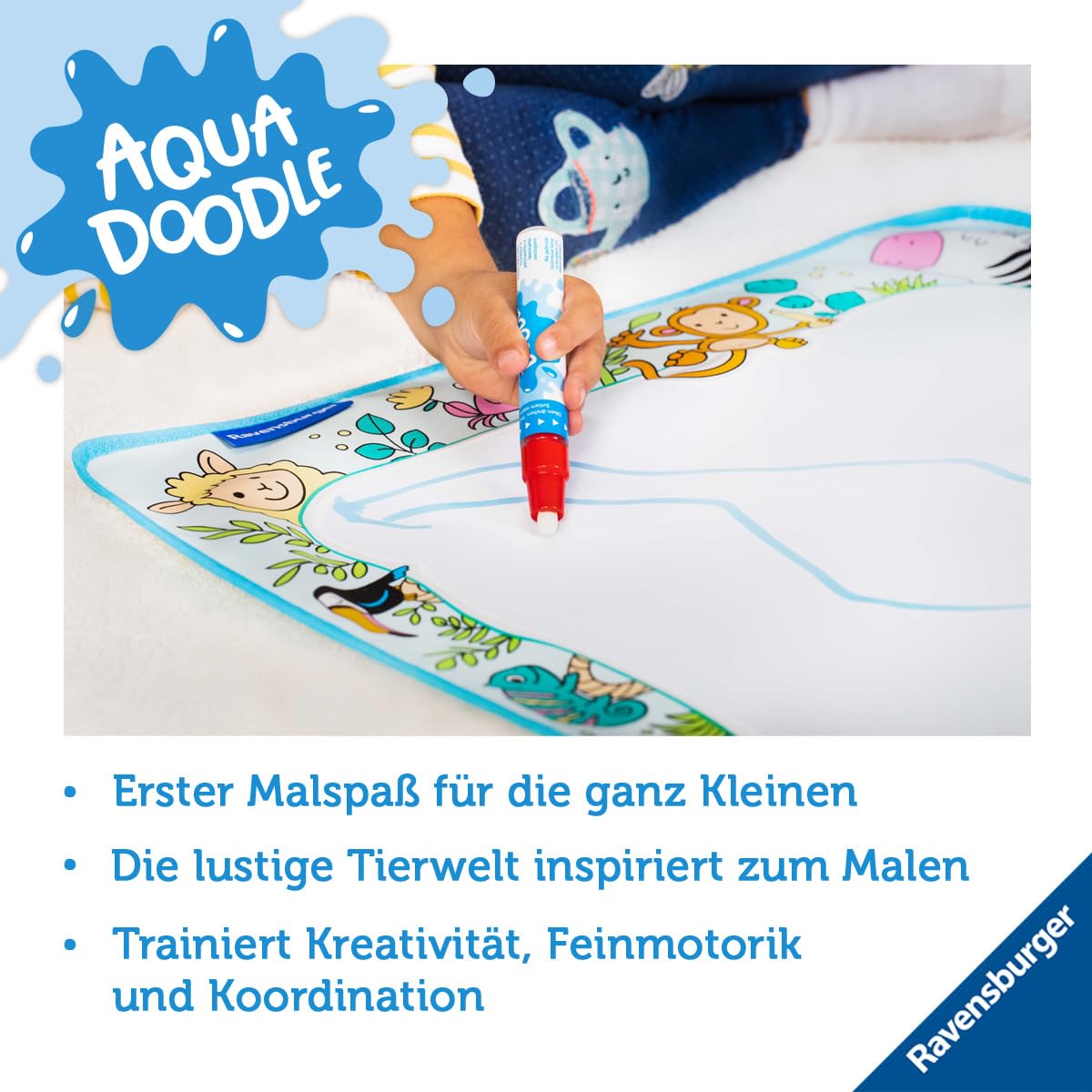 Ravensburger 4565 Aquadoodle Animals Set pictura, 18+ luni