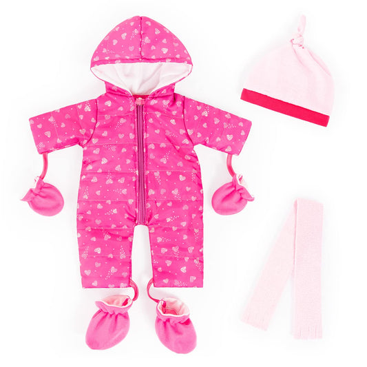 Haine pentru Păpuși Bayer Design 84209AA, Set Îmbrăcăminte pentru Păpuși Bebeluș 38-43 cm, Accesorii Multiple
