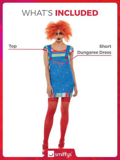 Smiffys Chucky Costum Halloween și Carnaval albastru