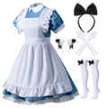 Wannsee Costum menajeră Lolita anime, 6 piese, albastru