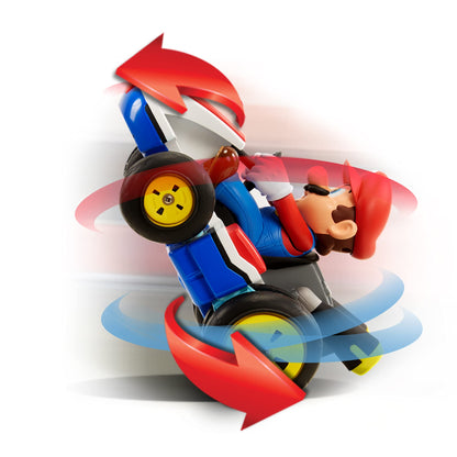 Nintendo Super Mario – Masinuta cu Telecomandă Mario Kart cu Mod Antigravitație – Realizează Acrobatii, Derapaje, Trucuri și Rotiți de 360 de Grade Masina RC