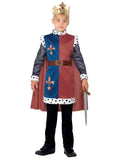 Smiffys Costum Rege Arthur, roșu, tunică și mantie