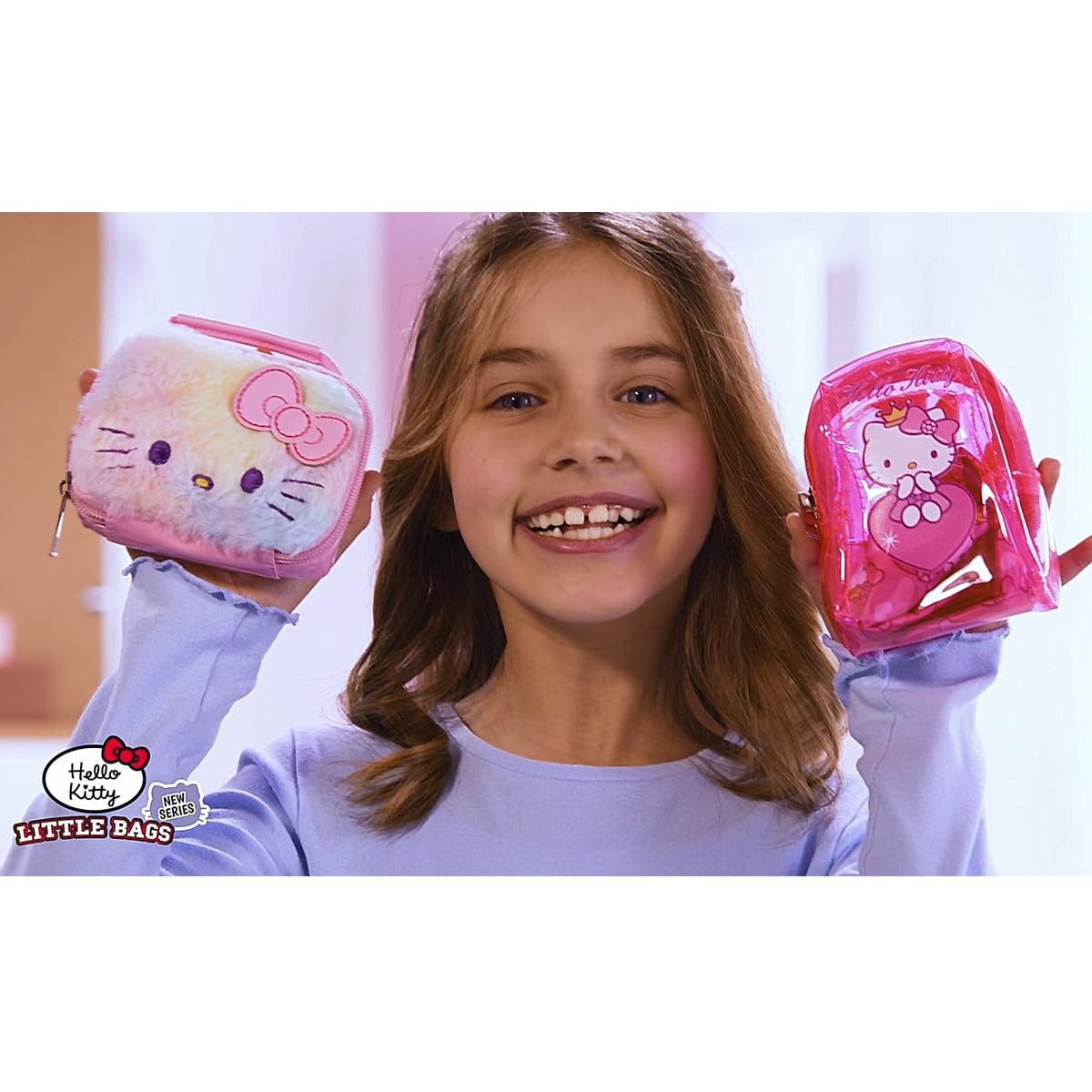 Cutii Amuzante Hello Kitty - Set 2 Pungi pentru Fete cu Accesorii, Jucării și Jocuri pentru Copii de la 3 Ani
