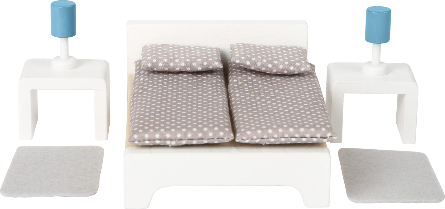 Small Foot 11414 Set mobilier păpuși din lemn, 3+ ani