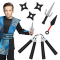 Boland 50433 Set de arme ninja 7 piese accesorii pentru costume de carnaval