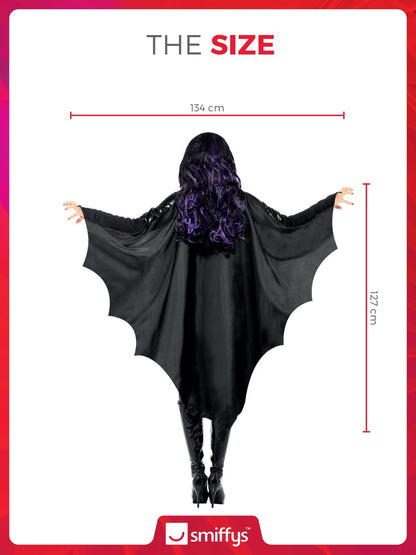 Smiffys Pelerin vampir unisex adulți, Halloween