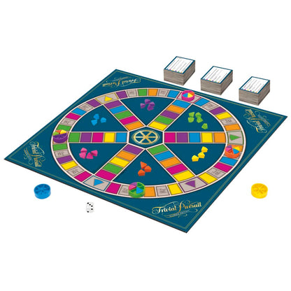 Hasbro Gaming Trivial Pursuit - Joc de societate cu design clasic, perfect pentru petreceri, întâlniri de familie și seri de jocuri.