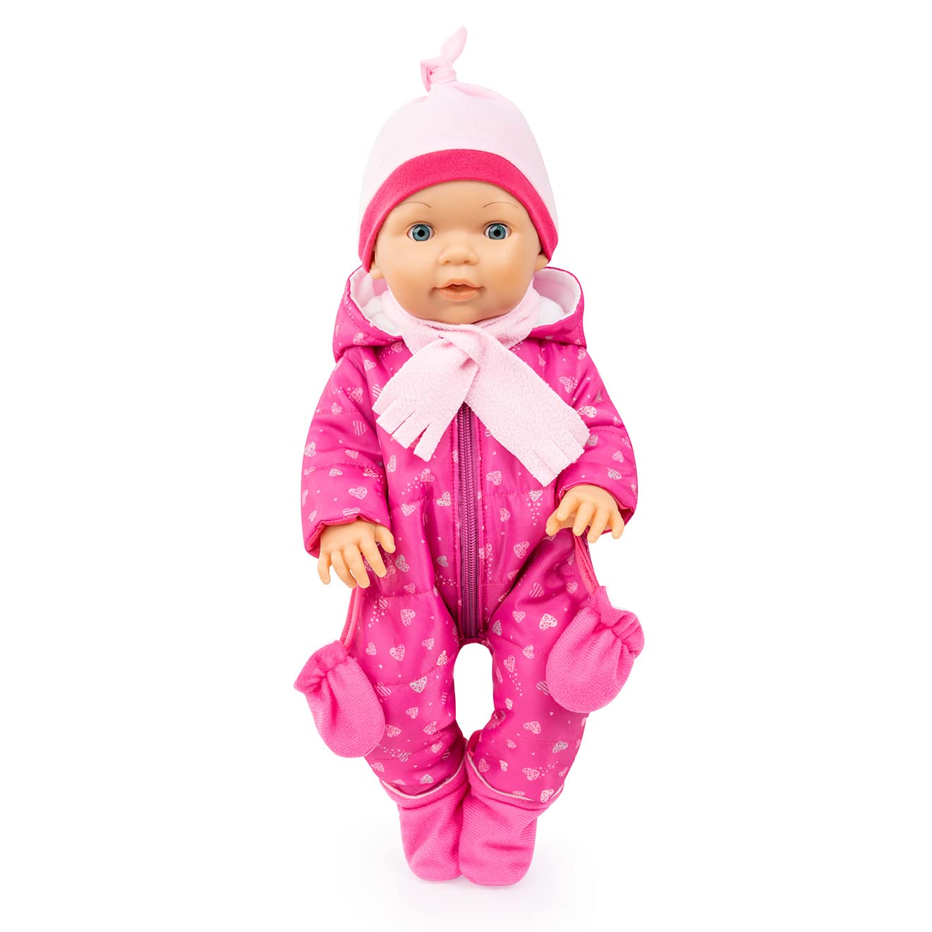 Haine pentru Păpuși Bayer Design 84209AA, Set Îmbrăcăminte pentru Păpuși Bebeluș 38-43 cm, Accesorii Multiple