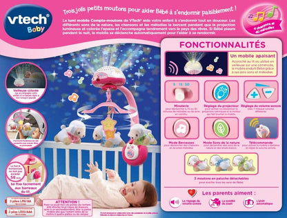 VTech Baby Carusel cu proiector 3-in-1, 0-12 luni (fr.)
